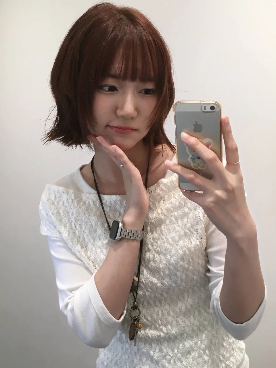 창동역 쥬얼 창동 송다영 단발 레이어드 · 레드브라운 헤어스타일 사진 2